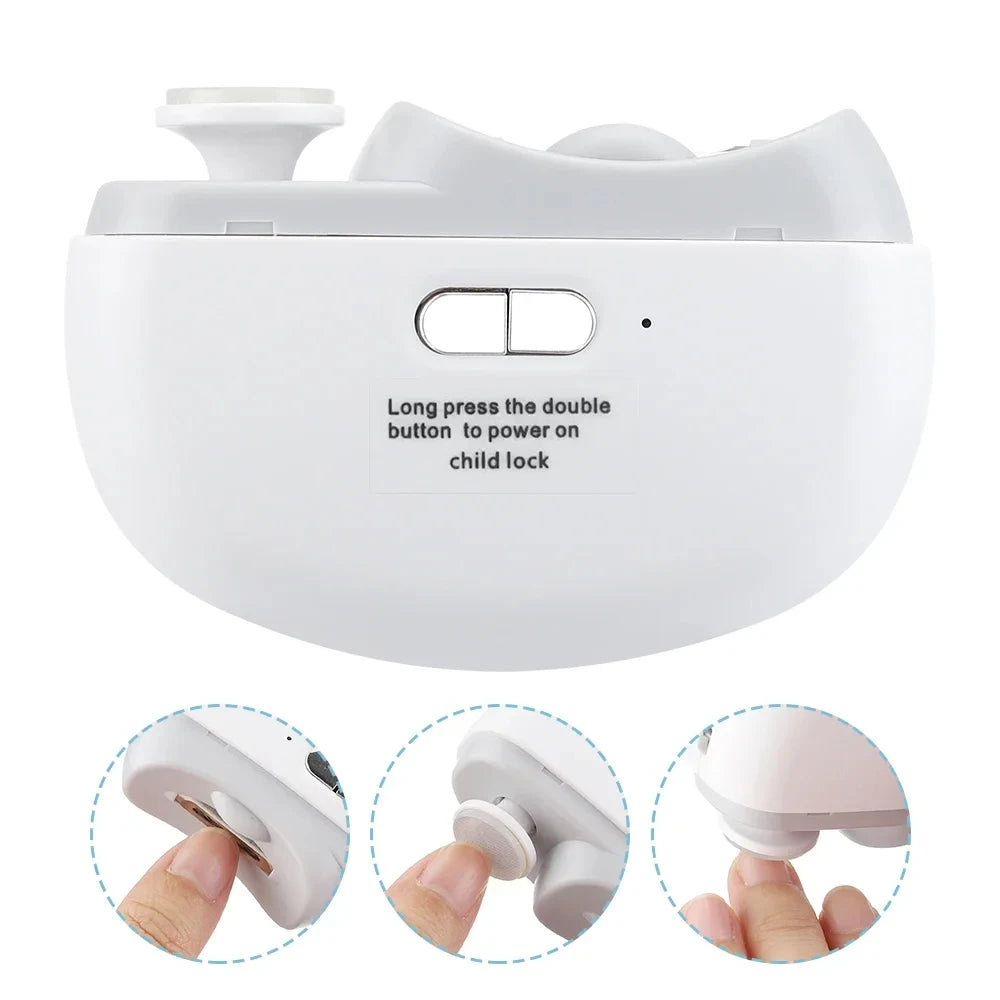 Electric Nail Clipper Grinding and Polishing with Light Automatic Nail